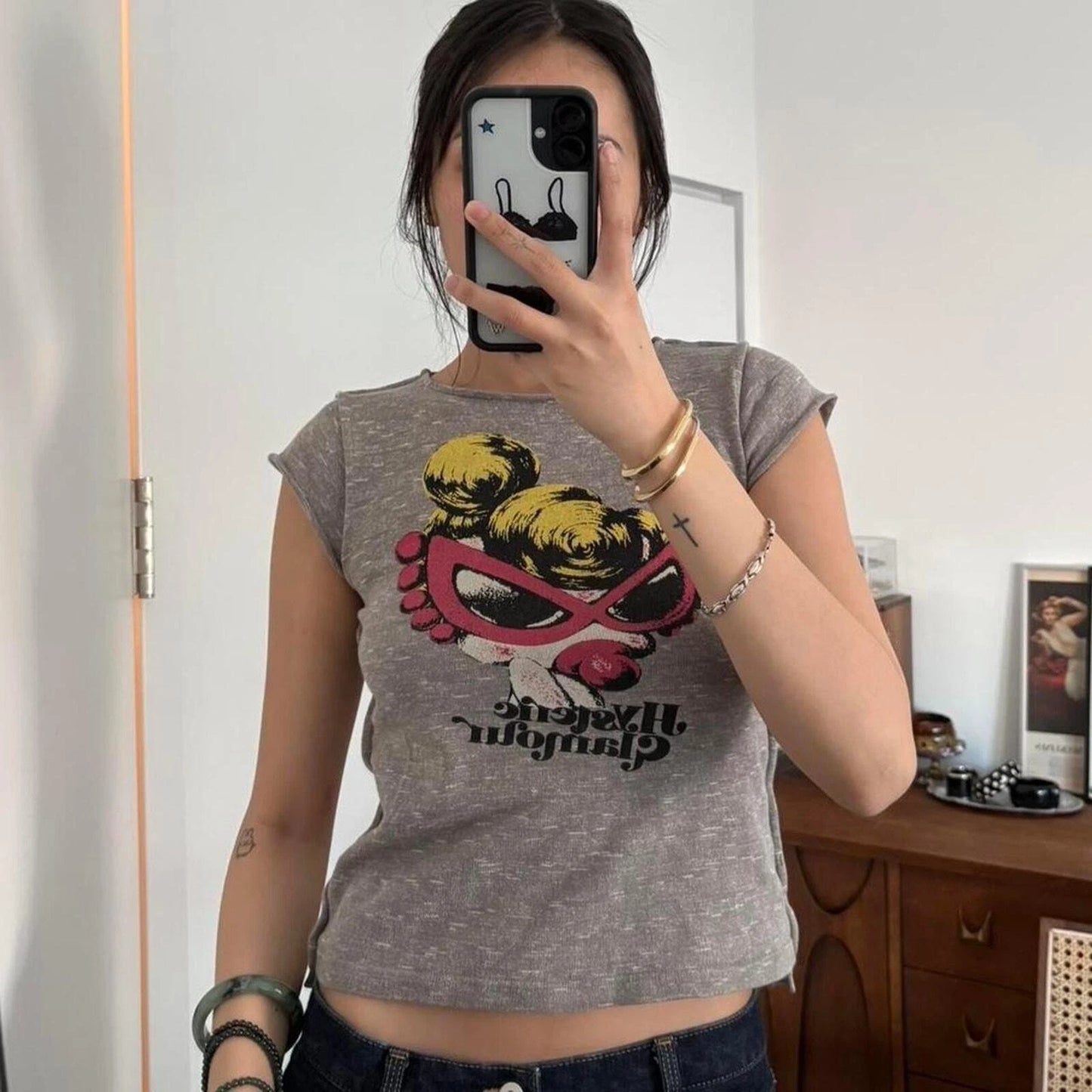 Hysteric Glamour vintage baby tee