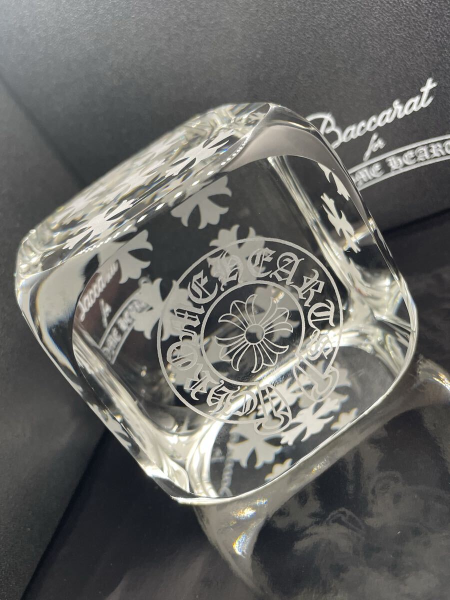 Chrome Hearts × Baccarat — Etched Crystal Ashtray (Mint, Boxed)