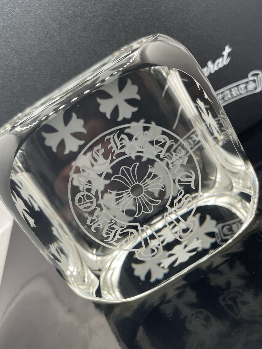 Chrome Hearts × Baccarat — Etched Crystal Ashtray (Mint, Boxed)