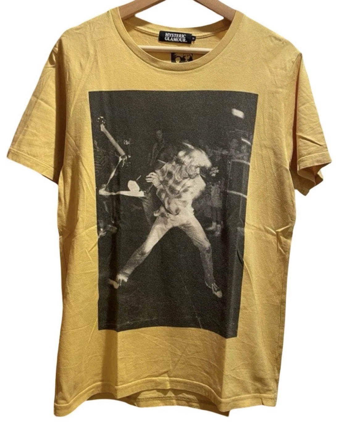 Hysteric Glamour Kurt Cobain Blew yellow tee